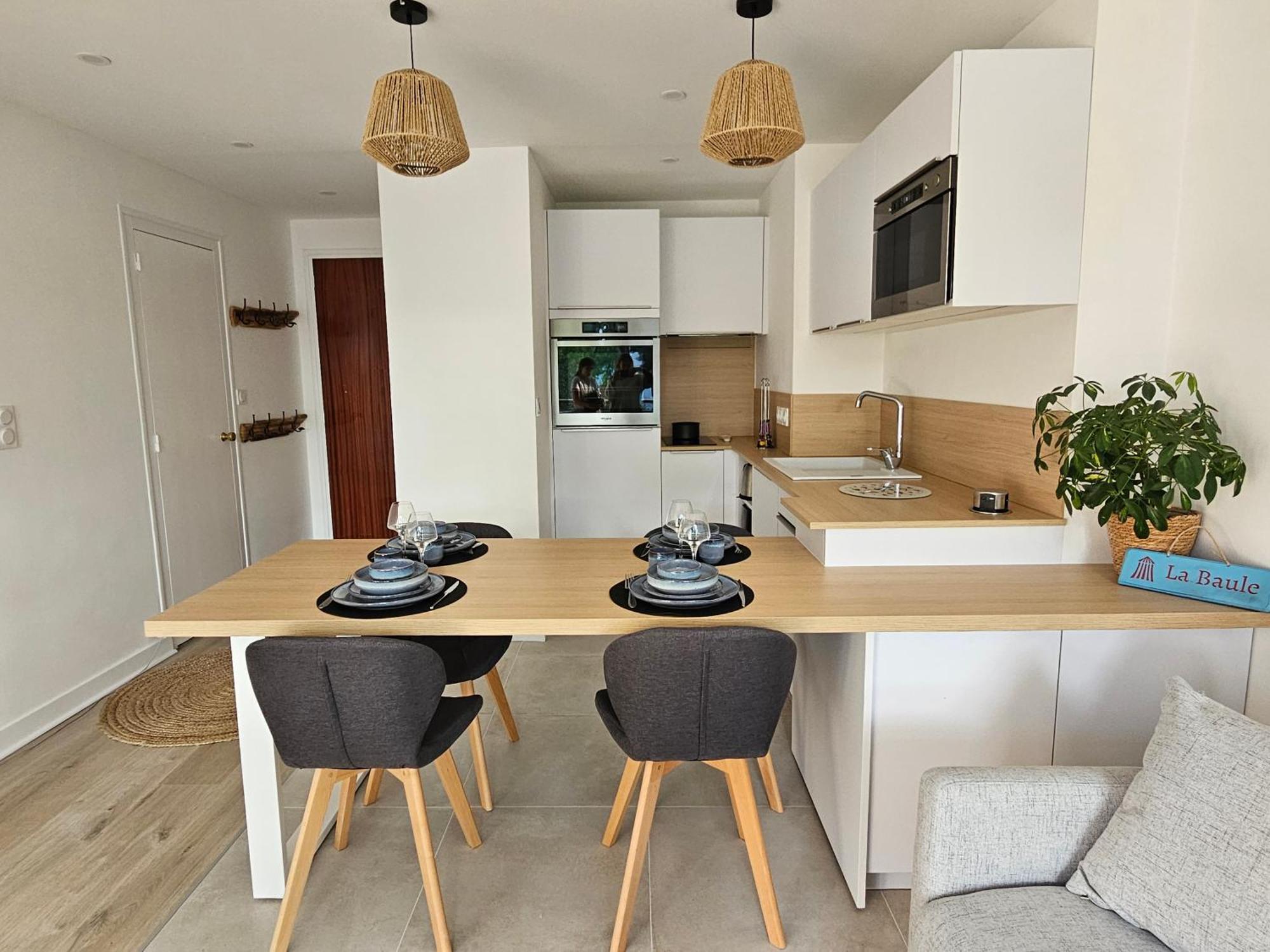 Le Capitole - Studio Plage Benoit Dans Residence Face Mer La Baule-Escoublac Zewnętrze zdjęcie